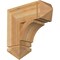 Ekena Millwork Thorton Arts & Crafts Rough Sawn Bracket, Western Red Cedar, 6"W x 18"D x 18"H BKT06X18X18THR03RWR - alternate 1